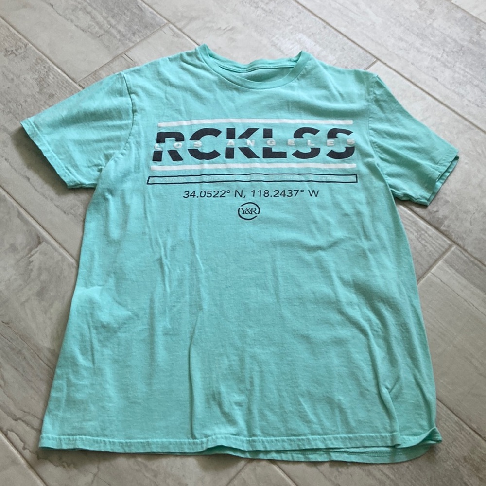 Young & Reckless green t-shirt